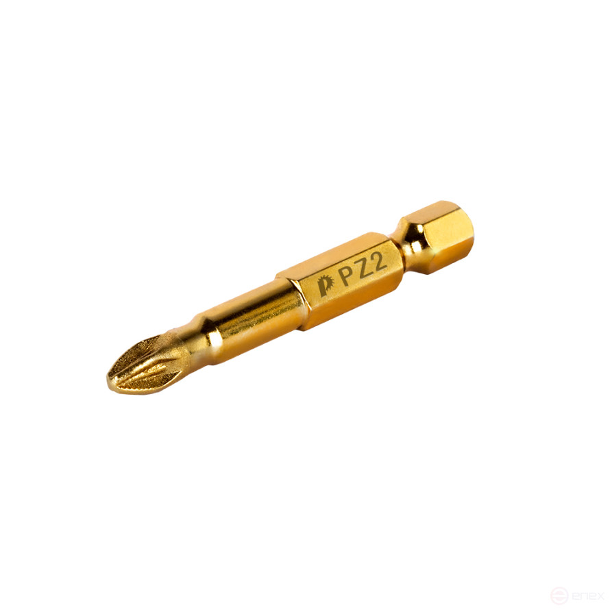 Бита отверточная ПРАКТИКА "Эксперт-Алмаз" PZ-2 х 50мм Tin (1шт), блистер (776-676)