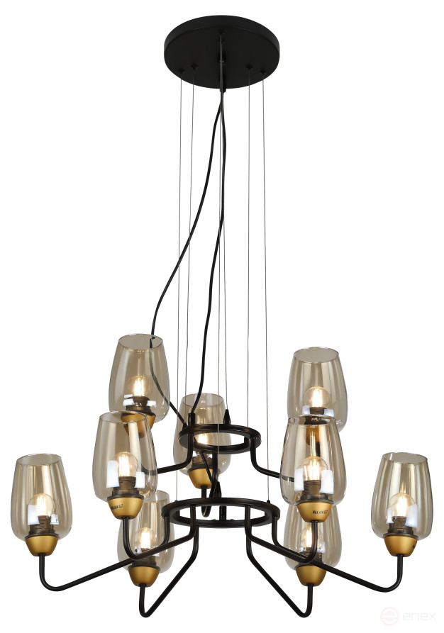 Люстра Rivoli Gera 4065-209 9 х E27 40 Вт дизайн