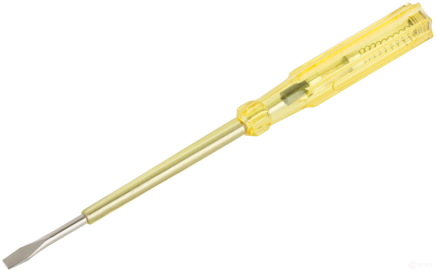 Indicator screwdriver, yellow handle 100 - 500V, 190 mm