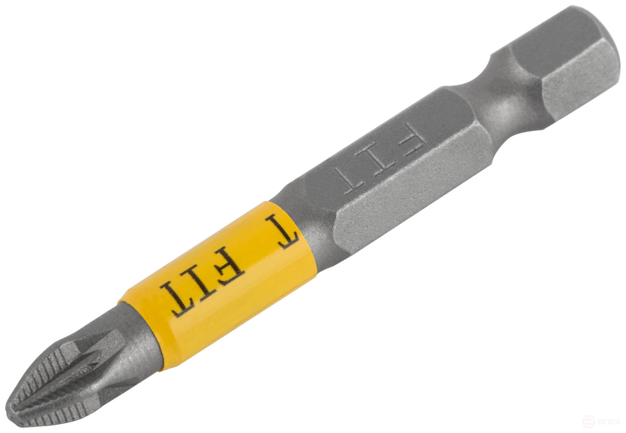 Биты кованые, сталь S2, односторонние 50 мм PZ2, Профи 2 шт., блистер