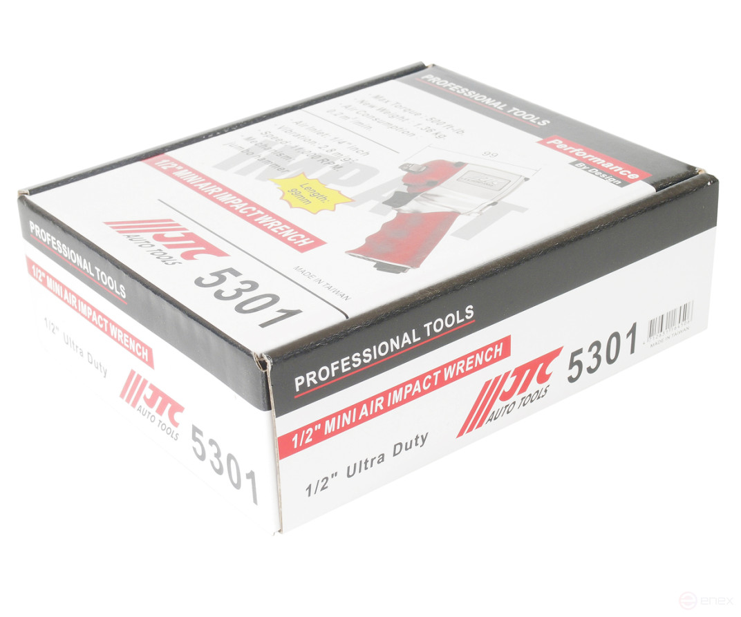 Гайковерт пневматический 1/2" 746Нм 11000об/мин. 200л/мин. 90PSI ударный мини JTC