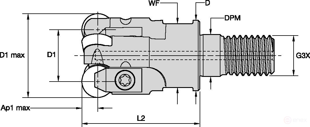 Фреза KIPR025RP09MF03