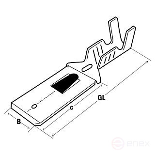 Штекер плоский 0.5-1.0/6.3x0.8 (упак.200шт), 280101