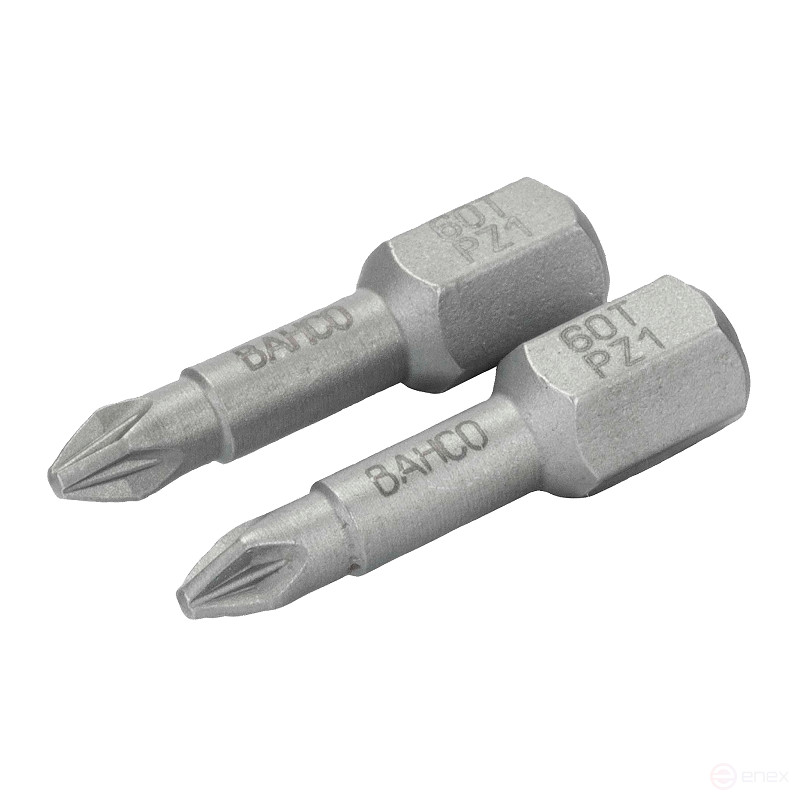 1/4" Bits for Pozidriv screws, 25 mm