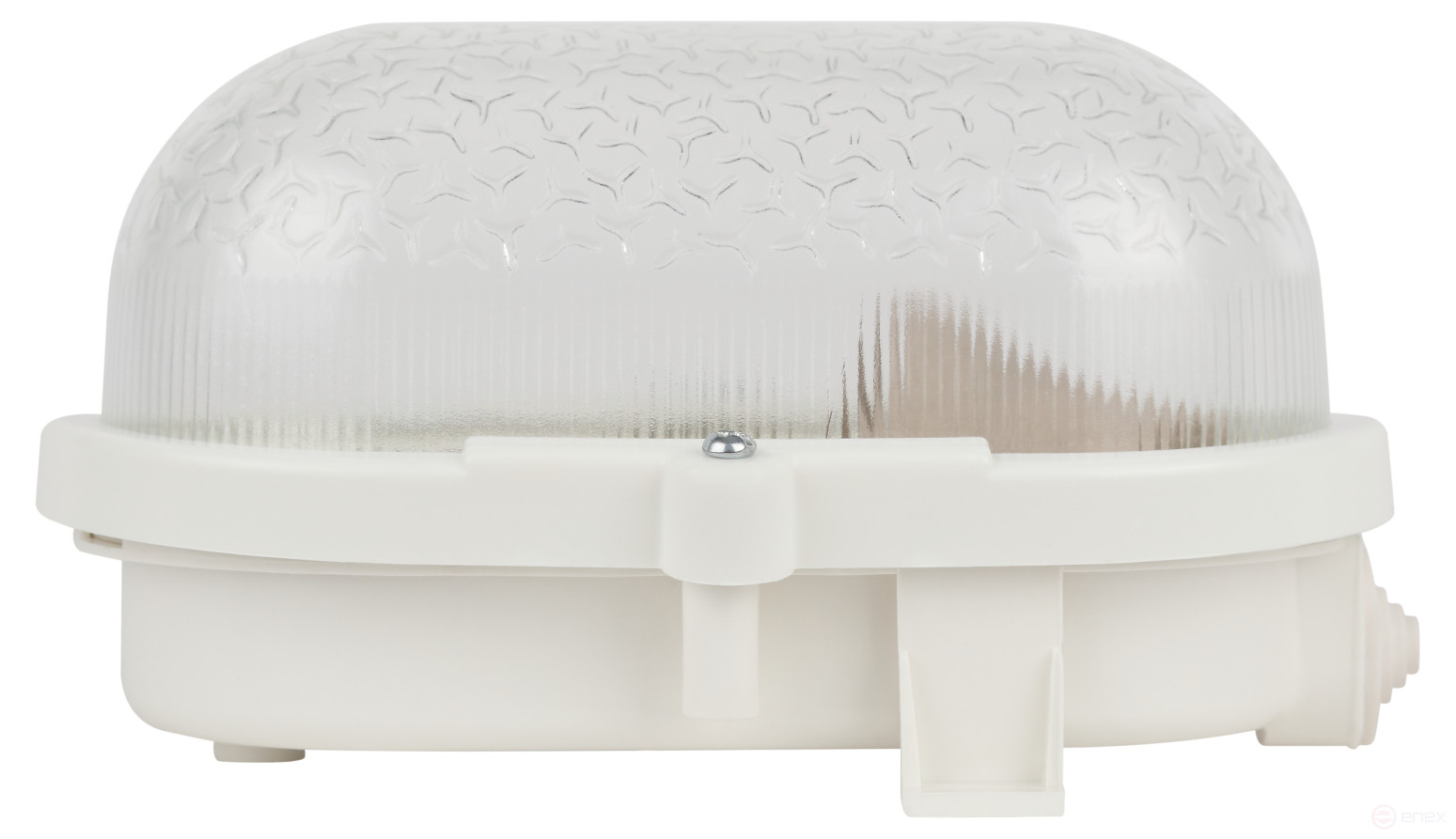 Lamp ERA NBP 01-60-012 with rim Euro plastic / glass IP53 E27 max 60W 185x120x110 oval white