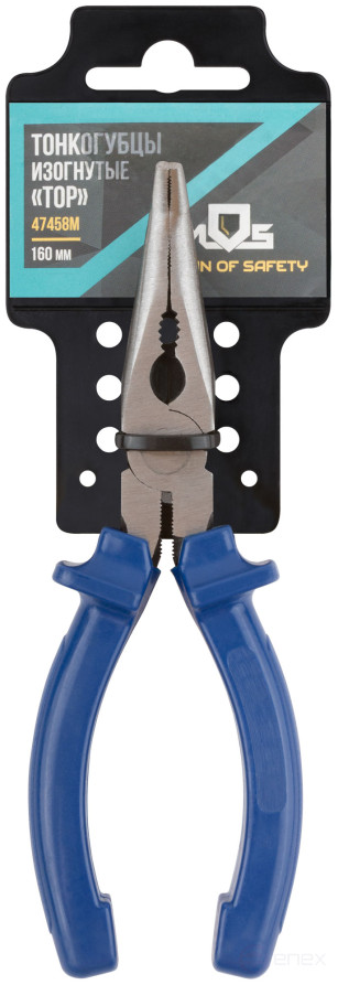 Curved pliers "Tor", tools. steel, plastic handles 160 mm