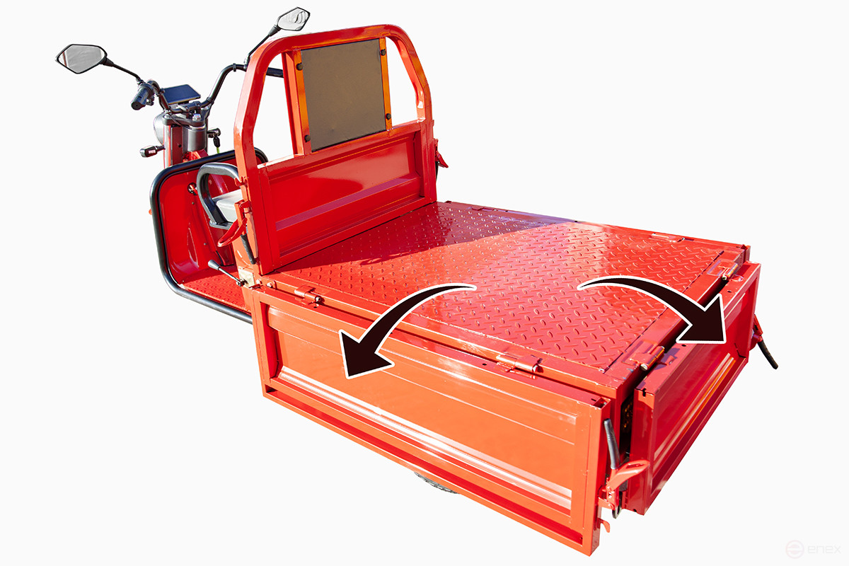 Грузовой электротрицикл Rutrike Амулет 1100 60V650W, серый