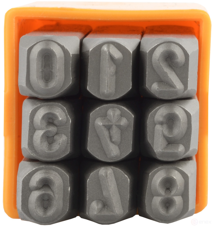 Set of digital stamps 6mm "Avtodor" (high hardness) 40586