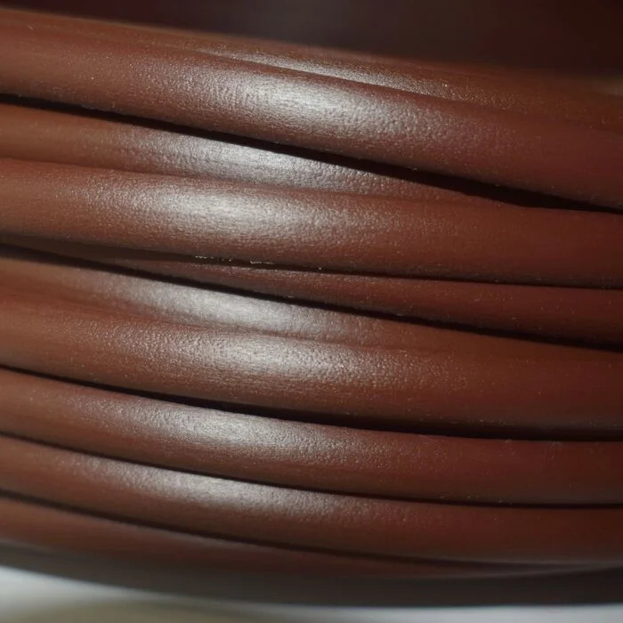Полиротанг TREVO серия LIDER, гладкий, 7мм, ПОЛУТРУБКА, каштан 5кг(500м)