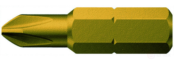 851/1 A PH бита, сверхтвёрдая, заострённые грани наконечника, хвостовик 1/4" C 6.3, PH 1 x 25 мм
