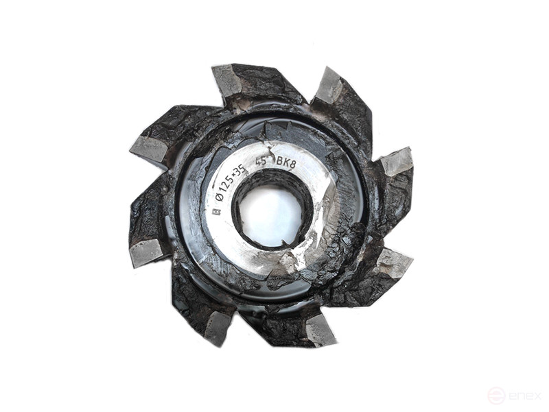 Single-angle milling cutter 125 x 35 x 45 gr. VK8 dpos=32 mm "Russian Tool" (RI)