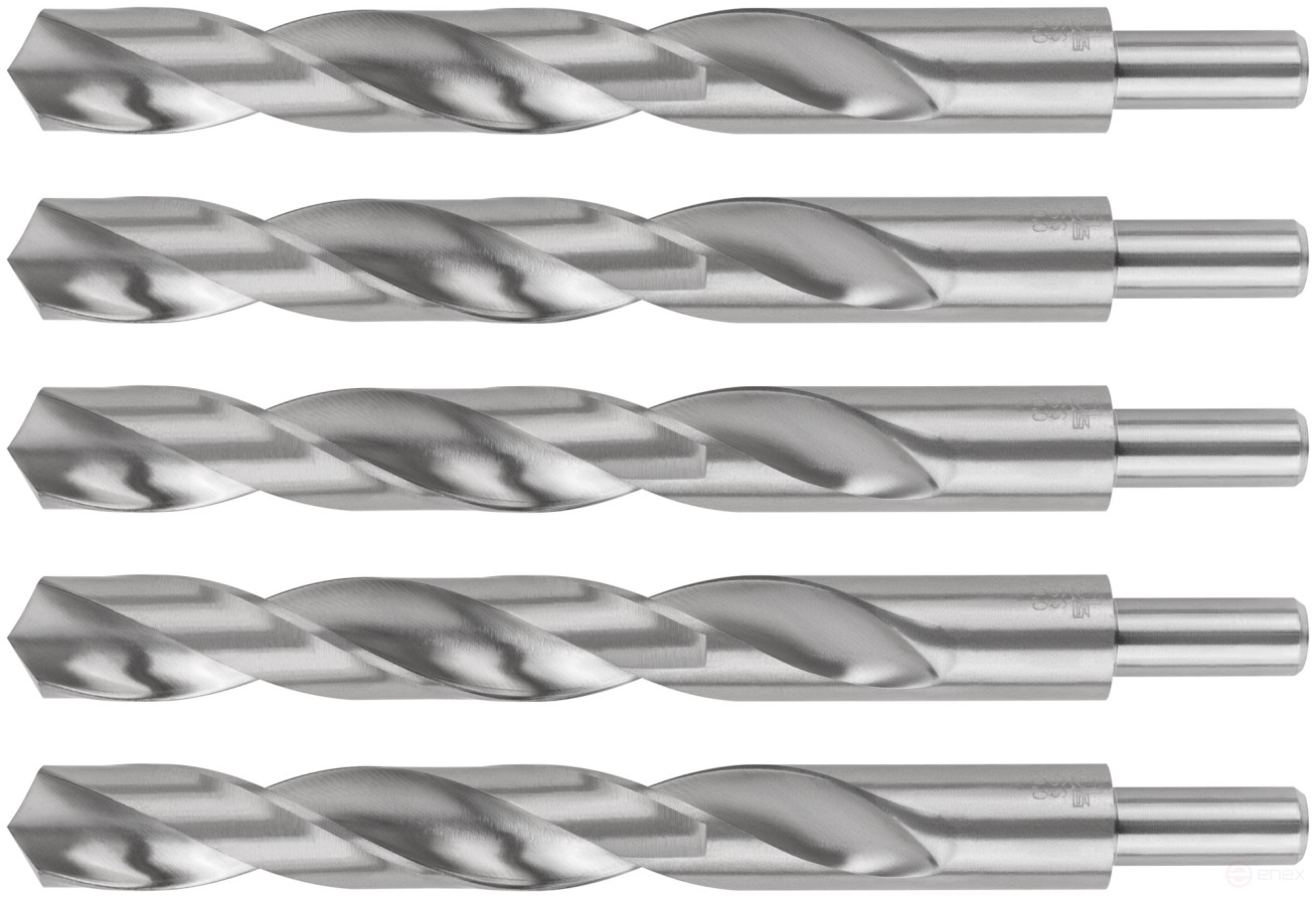 HSS metal drills, 118° sharpening angle, 20.0 x 205 mm, (5 pcs.)