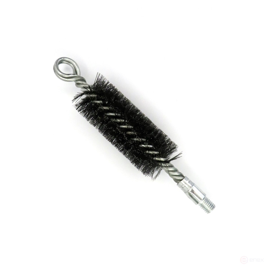 Ruff D40 reinforced with a ring, pile steel 0.30, M12 thread fit (14-340), cleaning brush for holes, heat exchanger, pipes, boilers, chimney