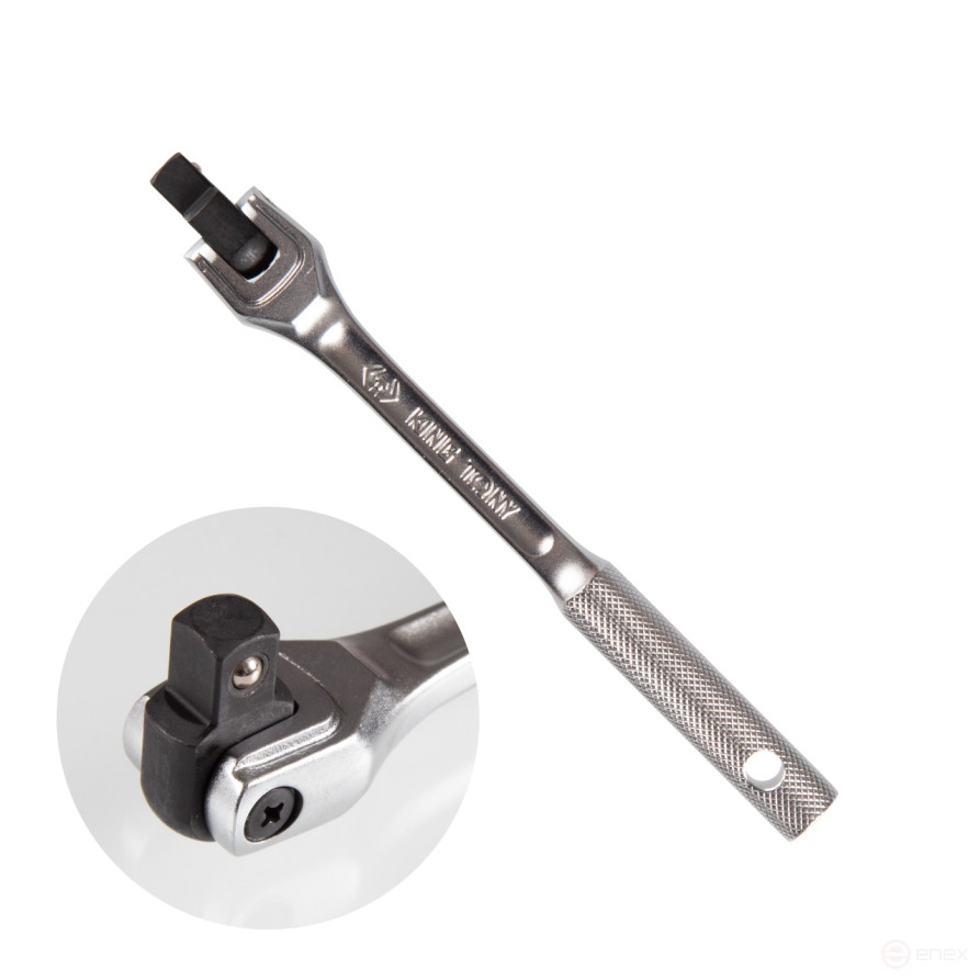 1/4", 130 mm hand crank, with KING TONY 2453-05F hinge