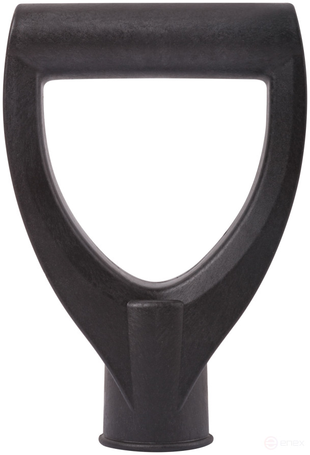 The handle for the shovels is plastic, the landing diameter is 38 mm