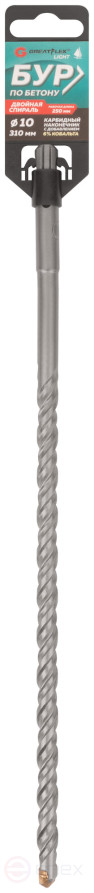 Бур по бетону, SDS-Plus, GreatFlex Light, 10x310 мм