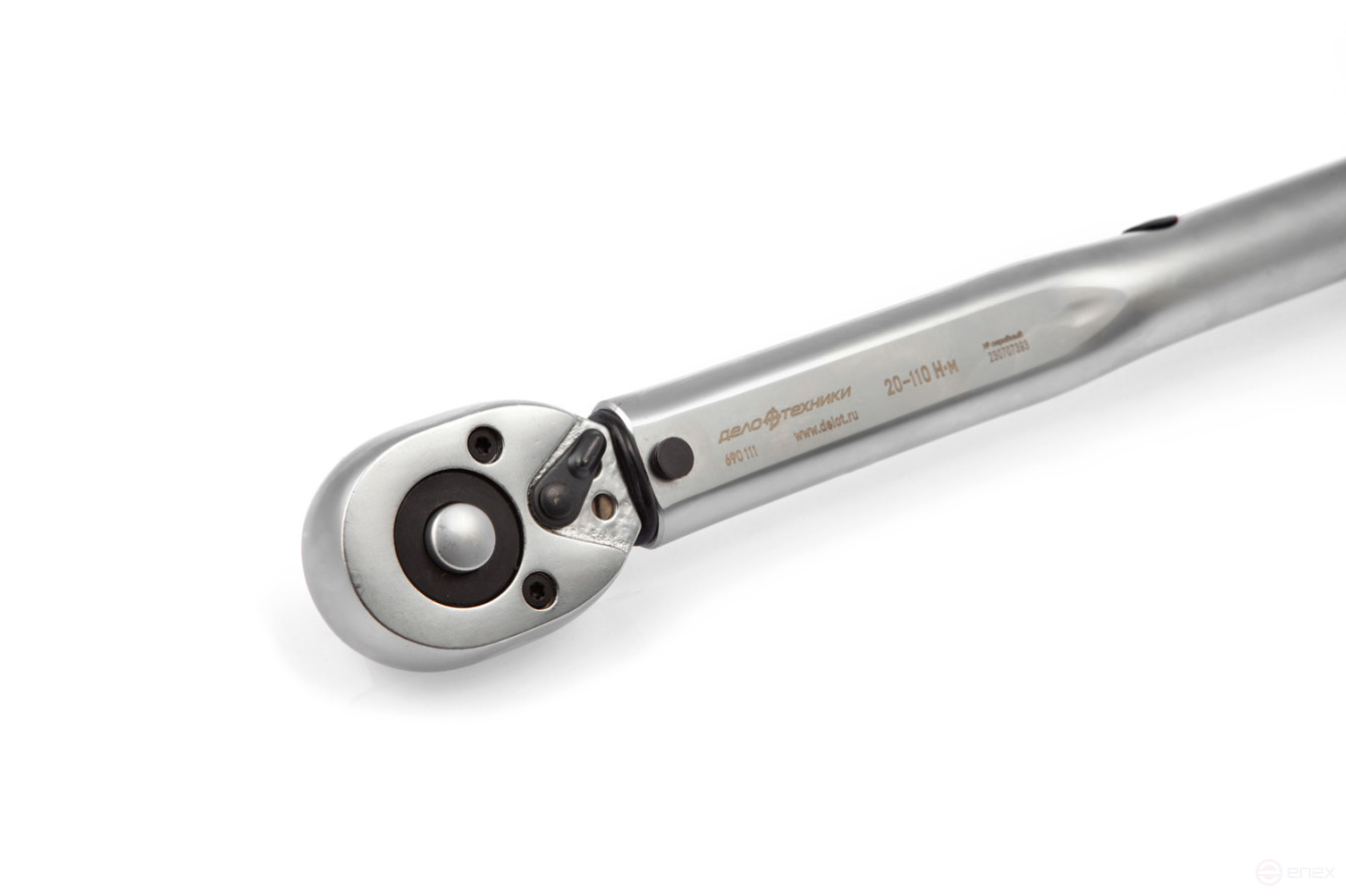 Ключ динамометрический щелчковый 20-110 Нм 3/8" пласт. кейс