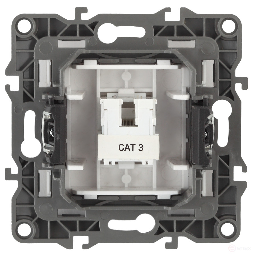 Розетка ЭРА Серия 12 12-3105-01 телефонная RJ11 IP20 белый