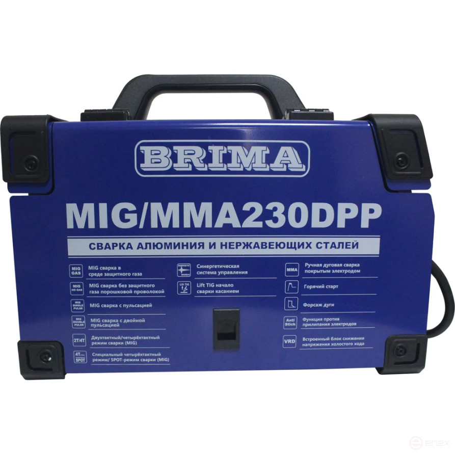 Сварочный полуавтомат инверторный MIG/MMA-230 DPP (220В) "BRIMA"
