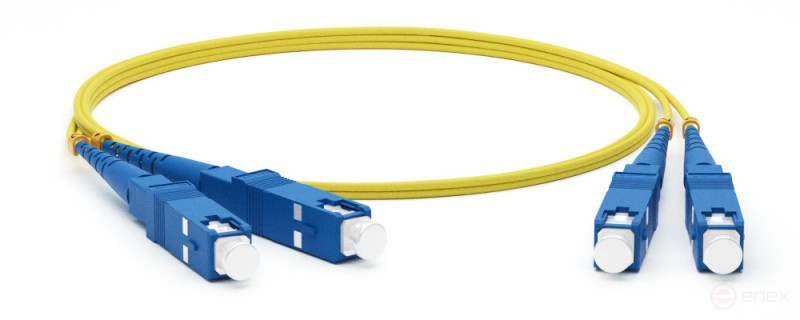 FC-D2-9-SC/UR-SC/UR-H-5M-LSZH-YL Патч-корд волоконно-оптический (шнур) SM 9/125 (OS2), SC/UPC-SC/UPC, 2.0 мм, duplex, LSZH, 5 м