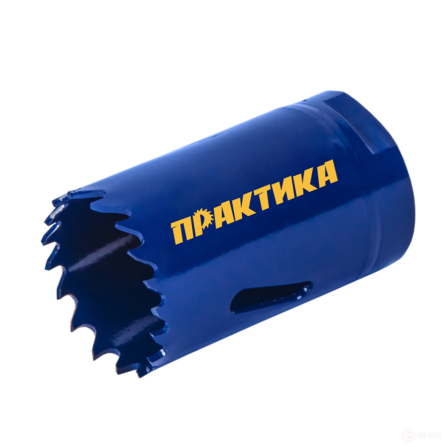 Коронка биметаллическая ПРАКТИКА 30 мм (1шт), клипса (773-217)