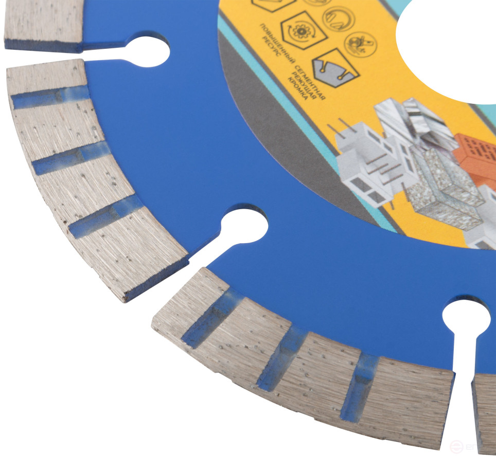 Диск отрезной алмазный турбо-сегментный, 125 x 2,0 x 10 x 22.2 мм