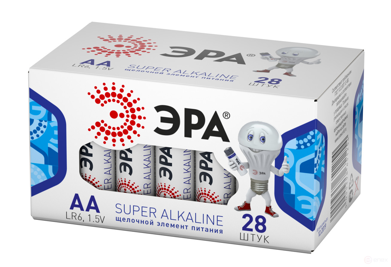 Батарейки ЭРА LR6-28 box SUPER Alkaline