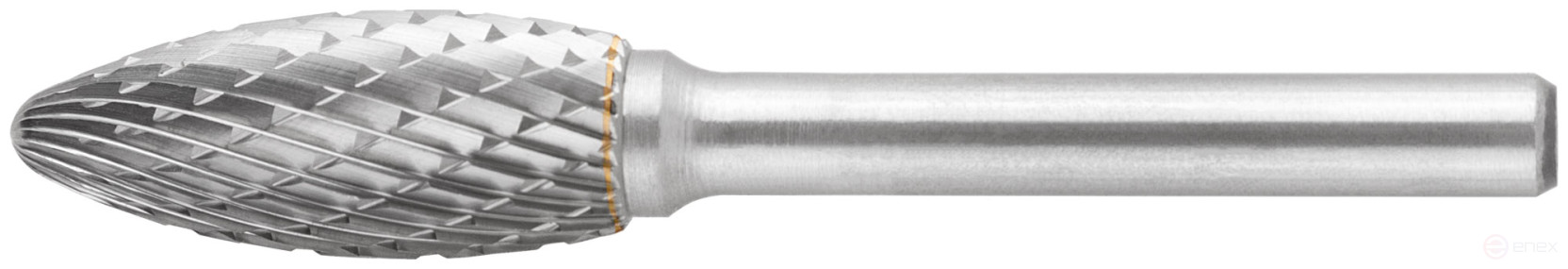 Carbide ball, 6 mm pin, type "H", ellipsoid 12x32x75 mm