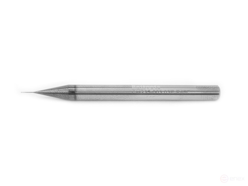 Carbide end mill 0.3 x 0.6 x 50 P45C Z=2 long neck up to xb-ka 3mm c/x dx=4 CM235-003.03E-P45C Beltools