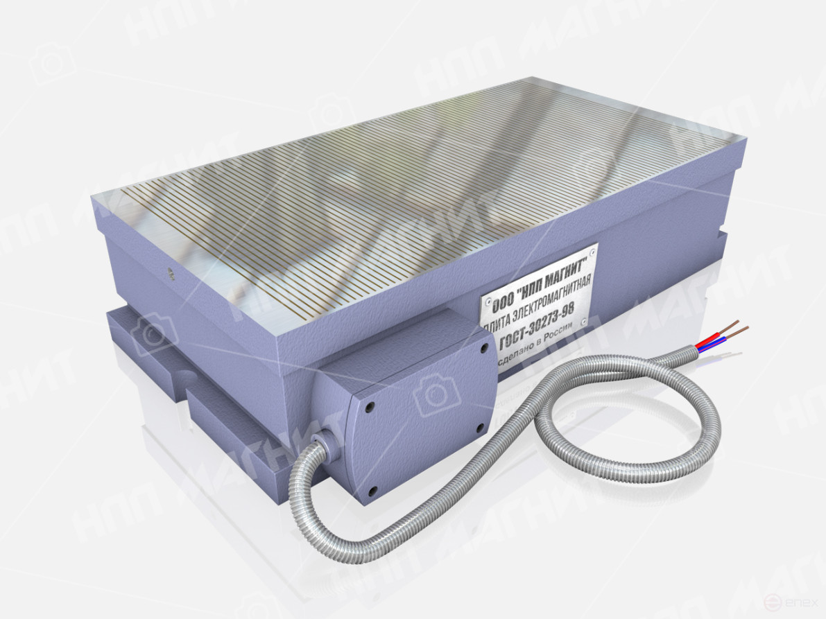 Small-pole rectangular electromagnetic plate with transverse arrangement of poles 7208-0058 (200x400)