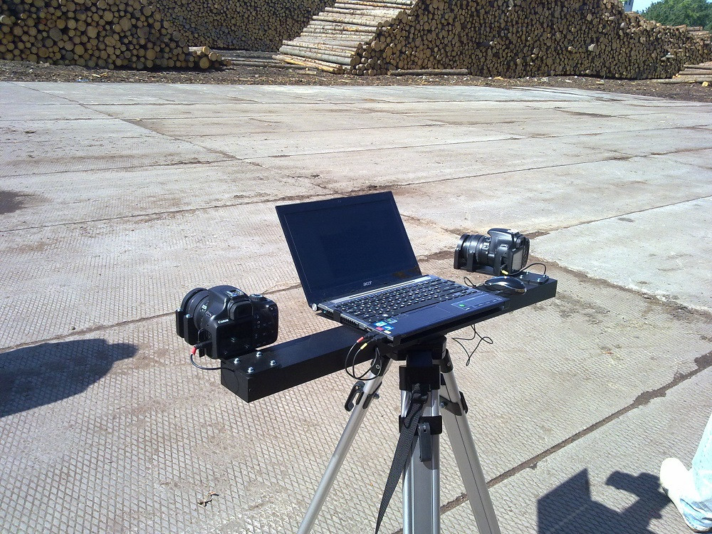 Software and hardware complex for measuring roundwood volumes "Kashtan"