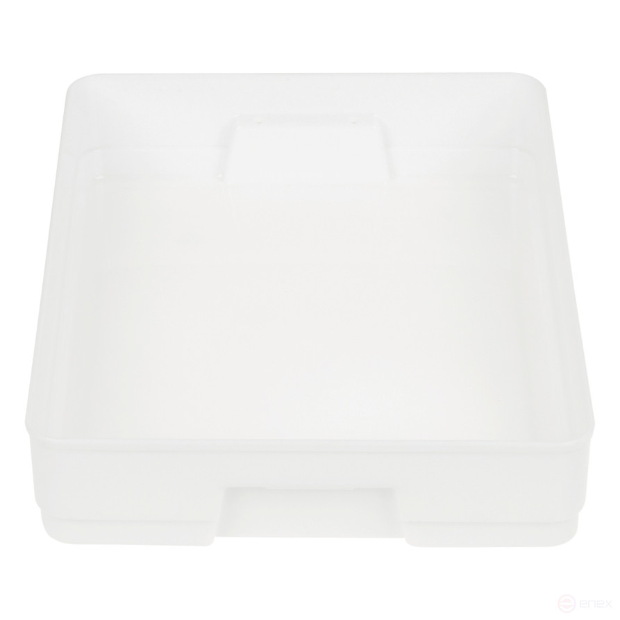 Контейнер для документов СТАММ А4, 260*350*65мм, с защелками, белый