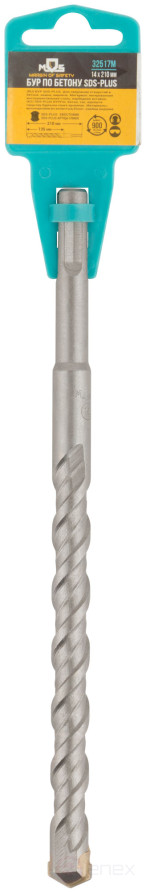 SDS PLUS concrete drill with double thread 14x210 mm