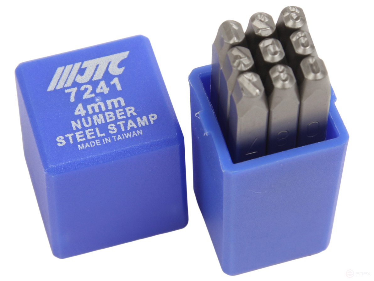 The stamps are digital 4mm (HRC 60+-2 deg. DIN 1451) JTC