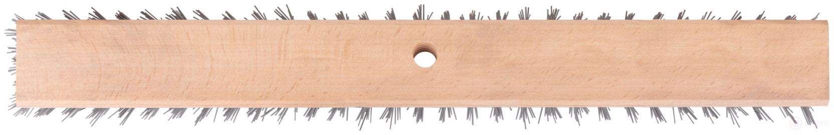Profi wooden outdoor brush, stiff bristles, threaded hole at an angle, 5-row, 600x65 mm