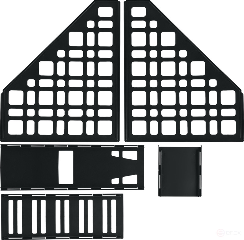 Лоток для бумаг вертикальный СТАММ, сборный, черный