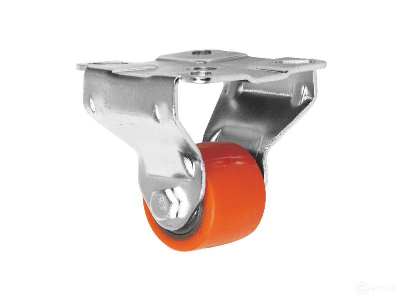 Колесная опора аппаратная д.35 мм неповоротная с панелью усиленная