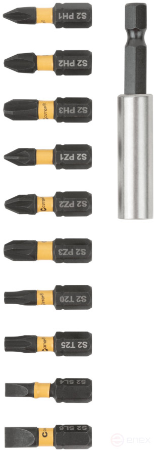 Набор торсионных бит 25мм "Компактный", Cutop profi plus, 11 предметов