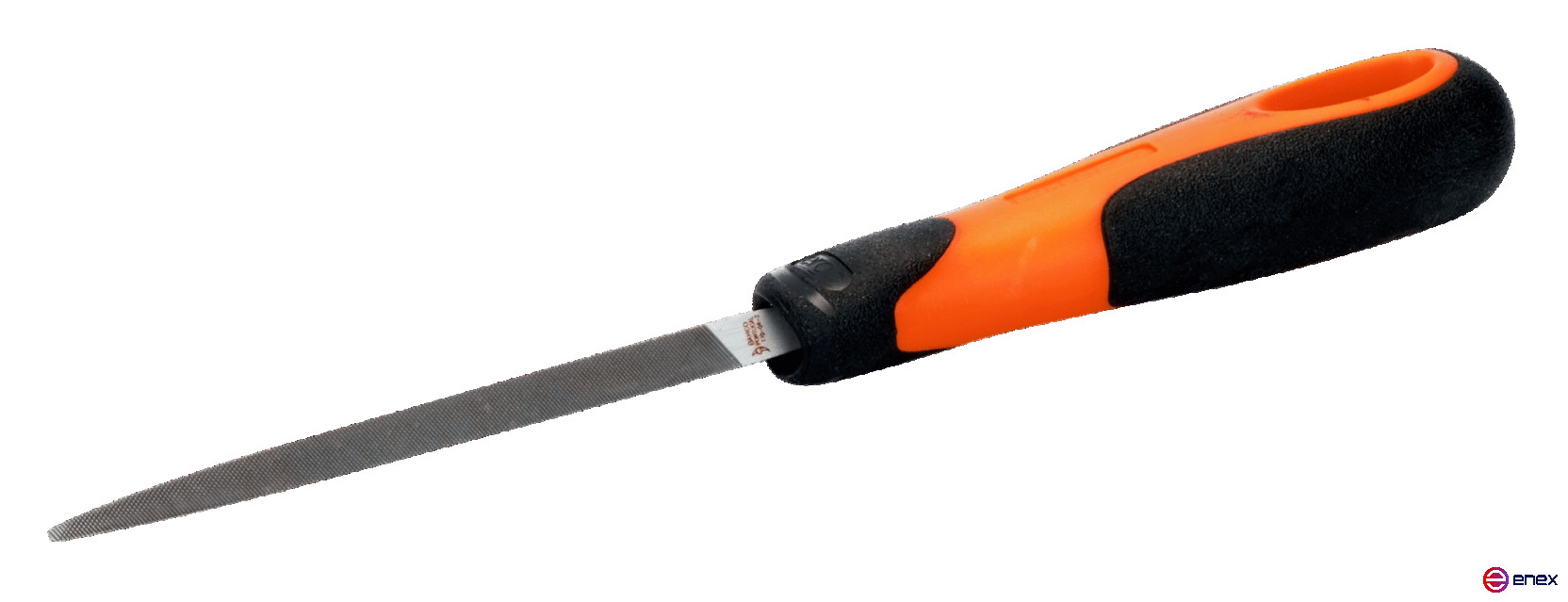 Напильник треугольный с рукояткой ERGO 250 мм, насечка бархатная