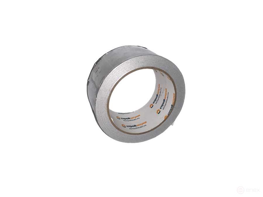 Лента 48 мм х 25 м клейкая алюминиевая Стройштуки