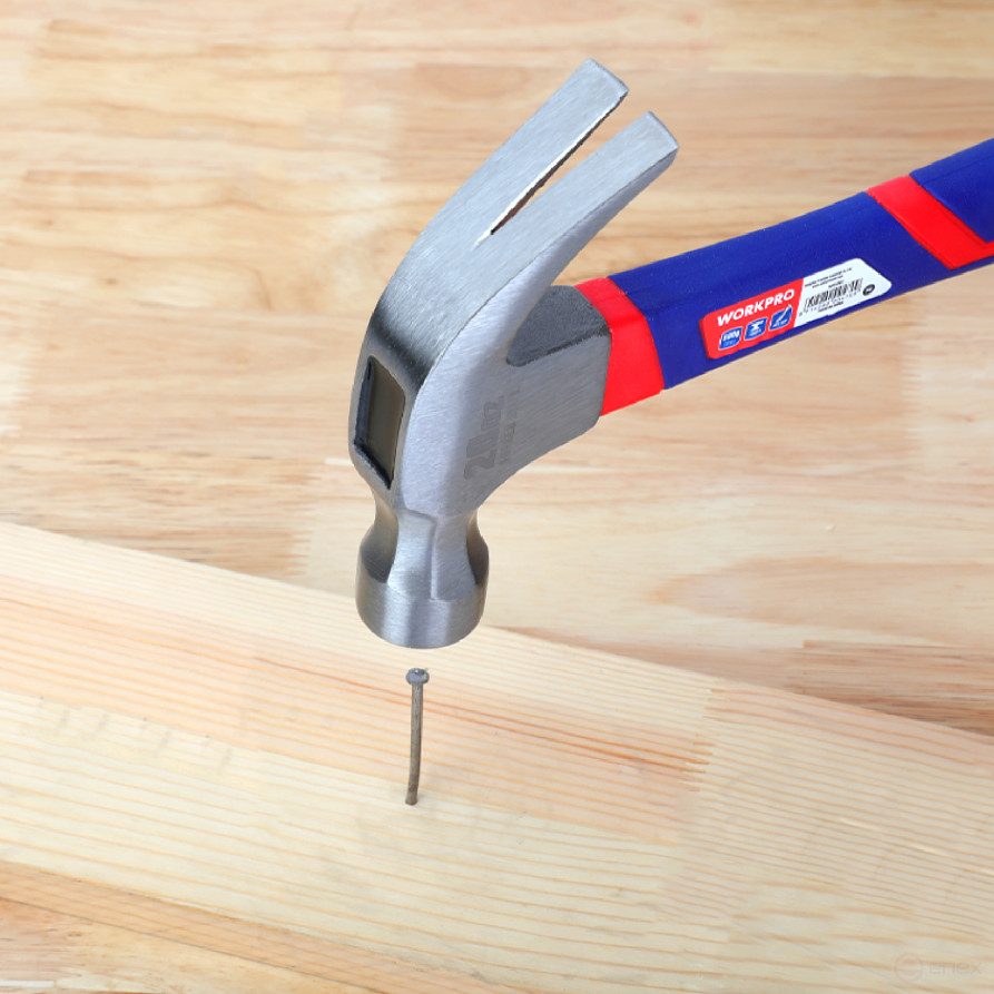 Carpentry Hammer with fiberglass handle 560gr WP241012 WORKPRO