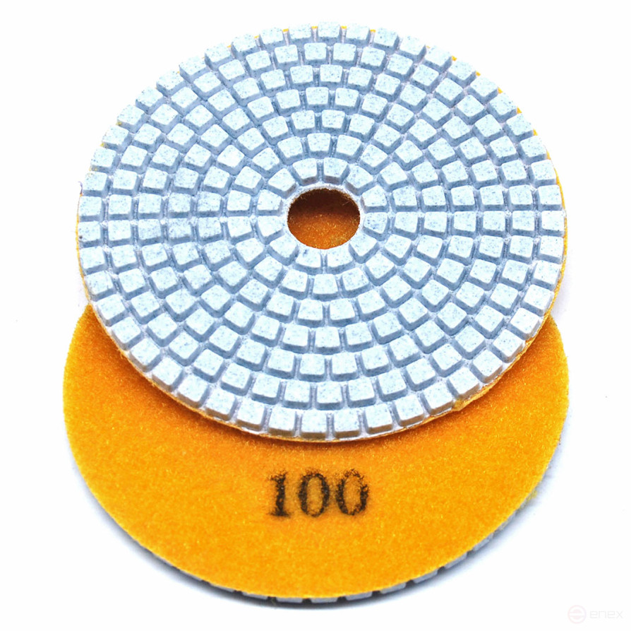 Алмазный гибкий шлиф.круг (черепашка), 100мм, Р 100, Чеглок