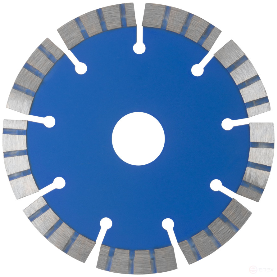Диск отрезной алмазный турбо-сегментный, 115 x 2,0 x 10 x 22.2 мм