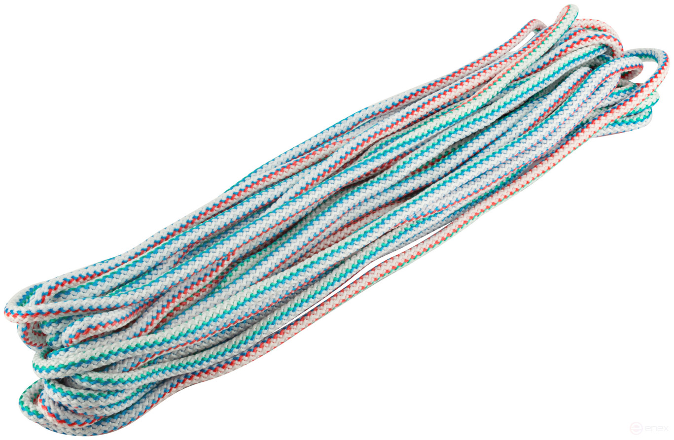 Веревка вязаная полипропиленовая, 10 мм х 20 м, р/н= 350 кгс