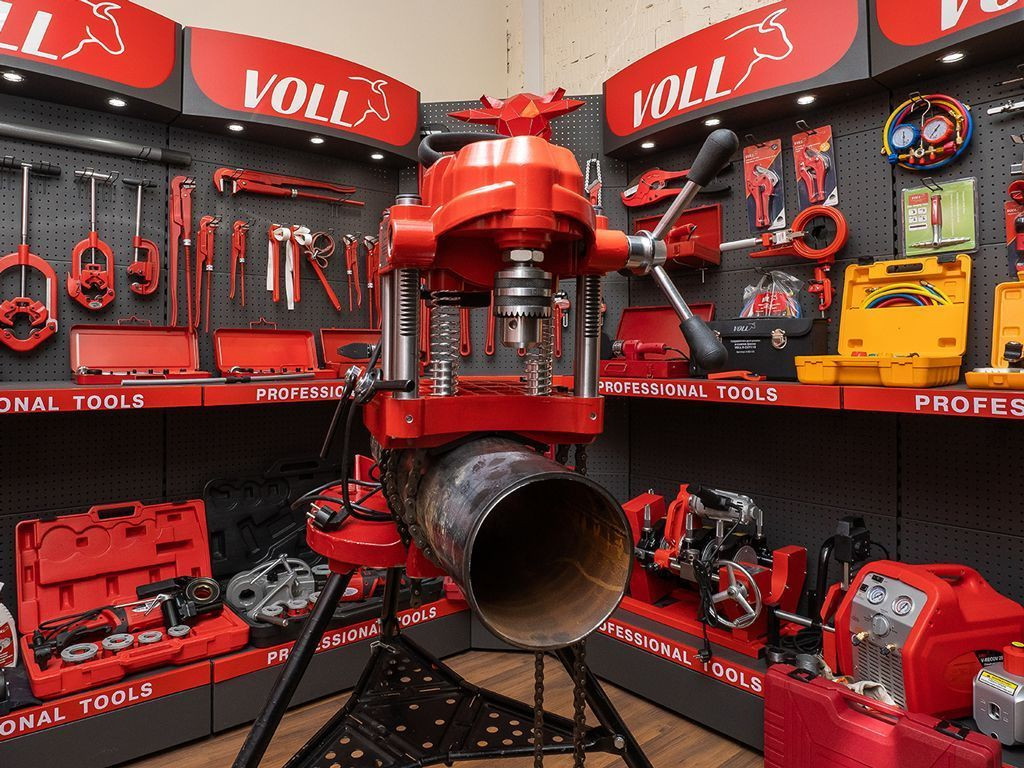 SDM152 machine for cutting holes in pipes