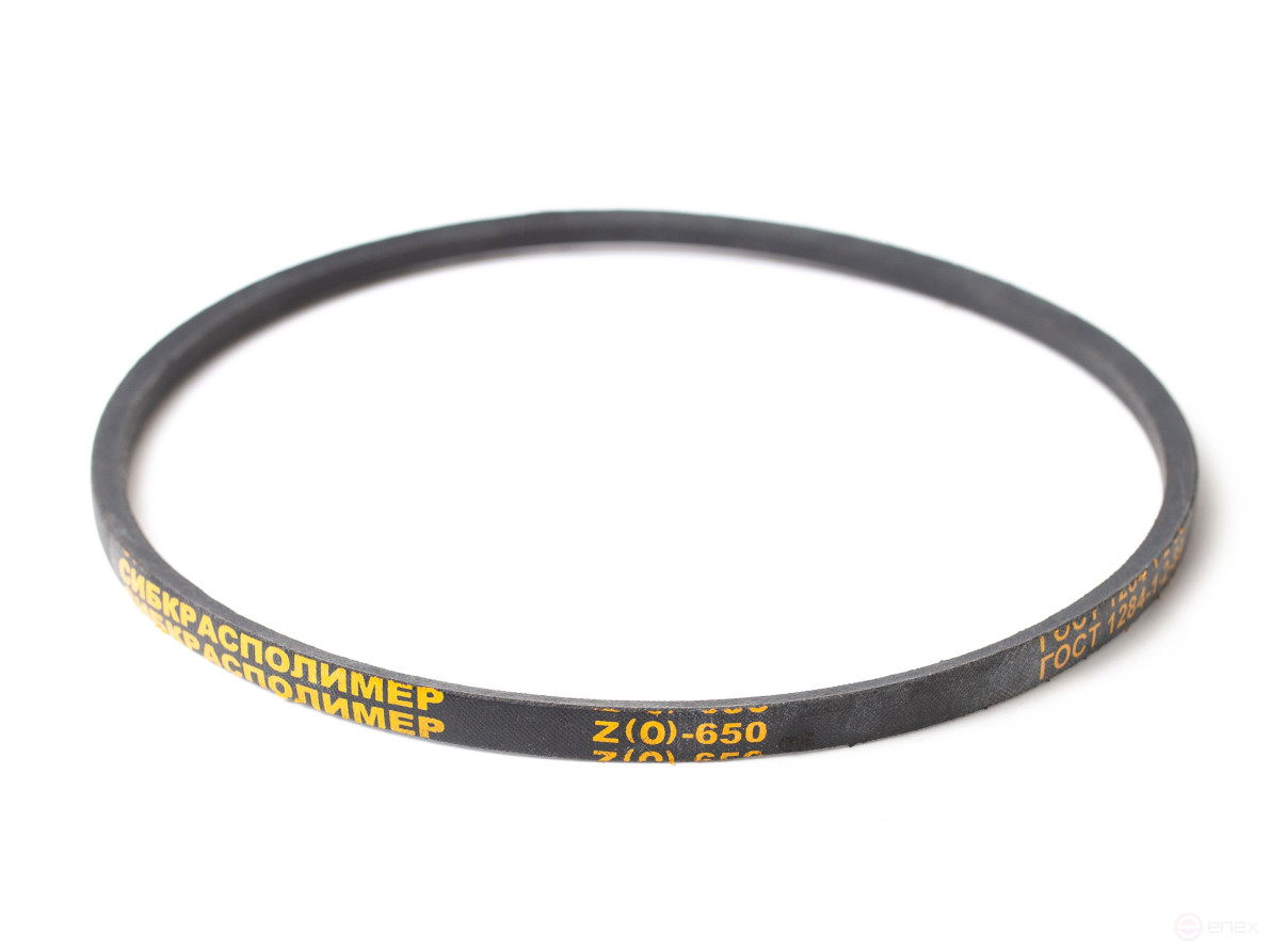 Wedge drive belt Z(0)-650 "Sibkraspolymer"
