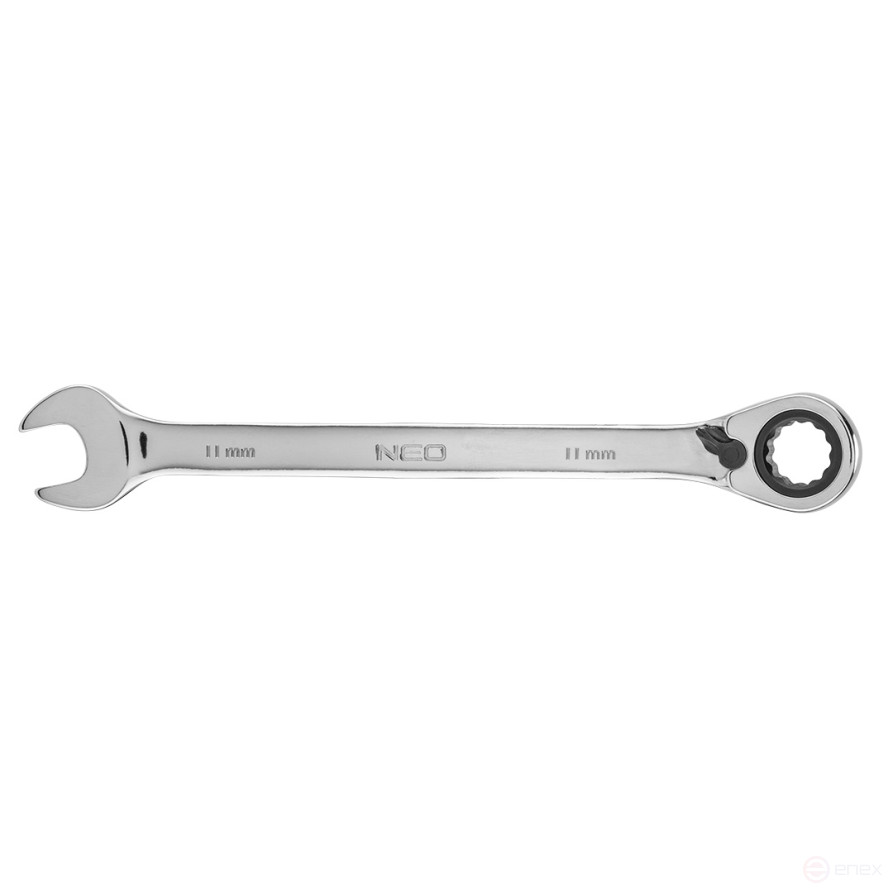 The key is combined with a ratchet 11 mm