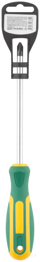 Screwdriver "Contour", CrV steel, rubberized handle 8x150 mm PH3