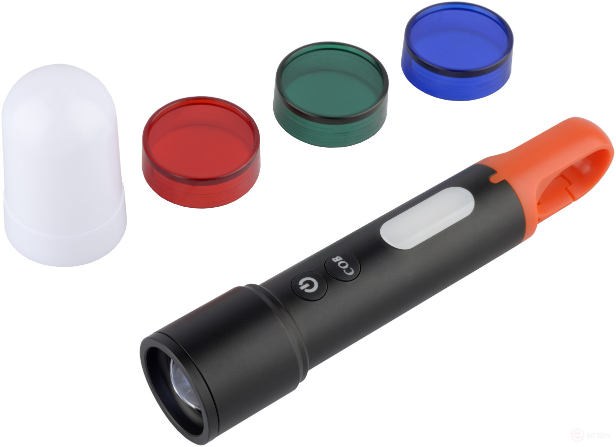 Фонарь светодиодный универсальный фокусируемый 600Lm Li-ion 1200mAh (АвтоDело) 44361