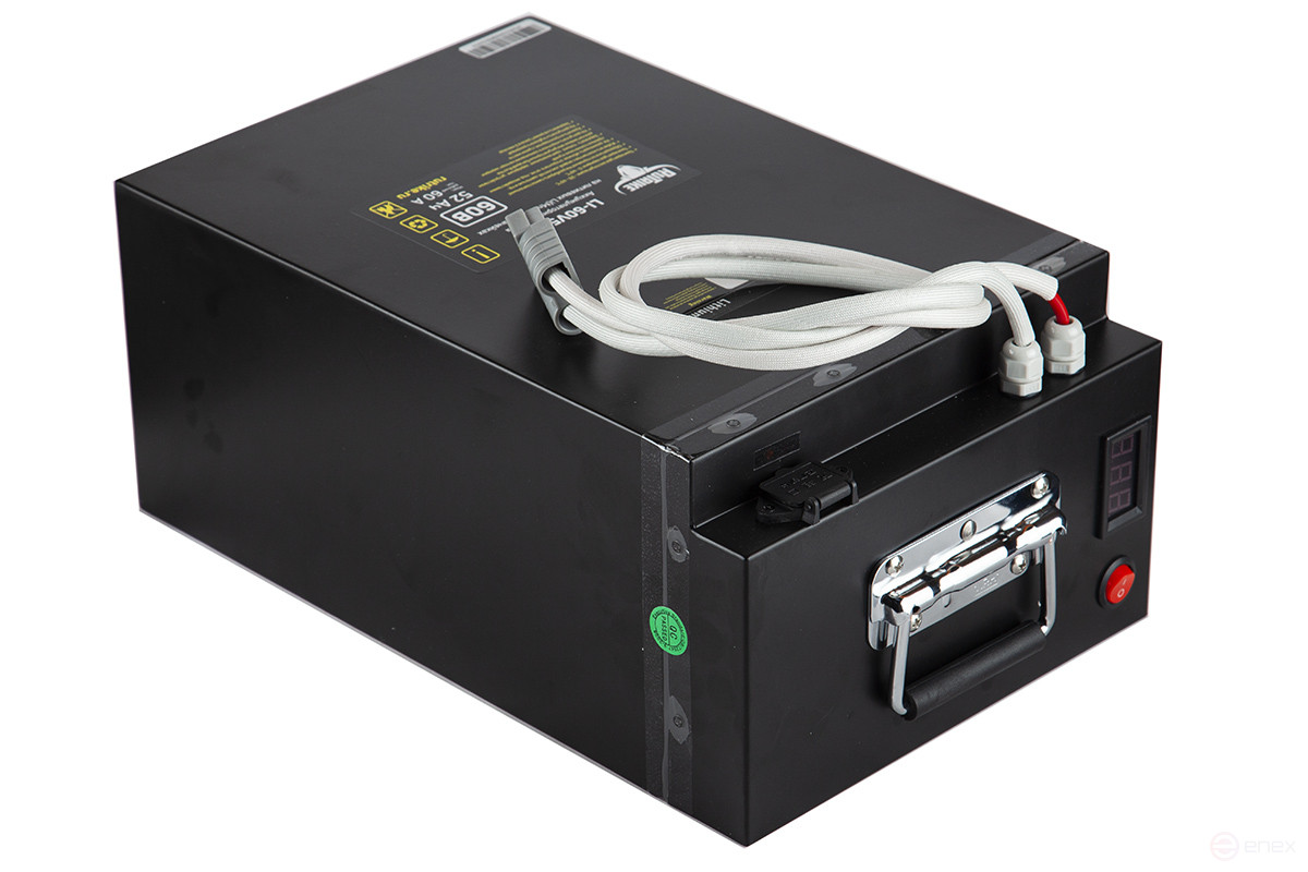 Литиевый тяговый аккумулятор RuTrike (18650 MnCoNi) 60V52A/H